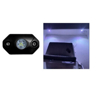 Alternative view of Black Oak Rock Accent Light - White - Black Housing