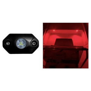 Alternative view of Black Oak Rock Accent Light - Red - Black Housing