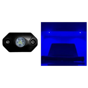 Alternative view of Black Oak Rock Accent Light - Blue - Black Housing