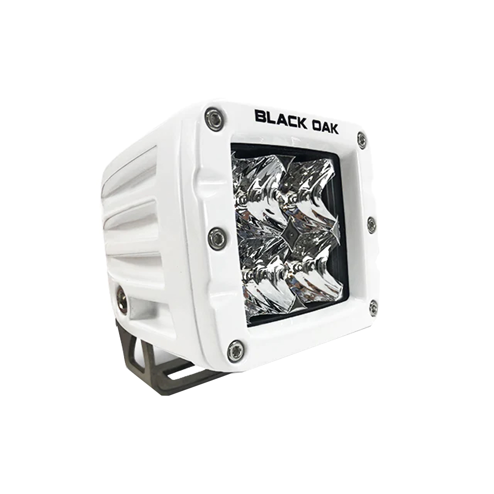 Black Oak 2" Marine LED Pod Light - Spot Optics - White Housing - Pro Series 3.0 - Image 2