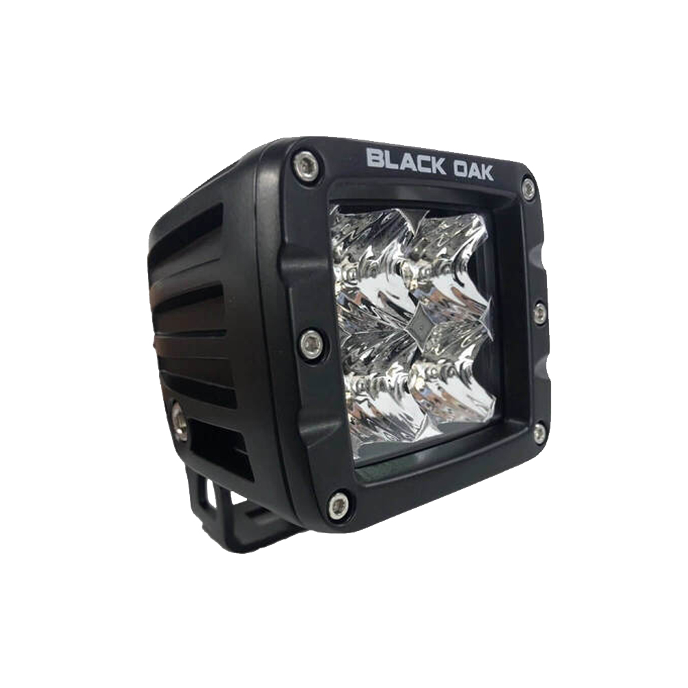 Black Oak 2" LED Pod Light - Flood Optics - Black Housing - Pro Series 3.0 - Image 2