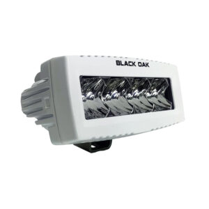 Alternative view of Black Oak 4" Marine Spreader Light - Flood Optics - White Housing - Pro Series 3.0