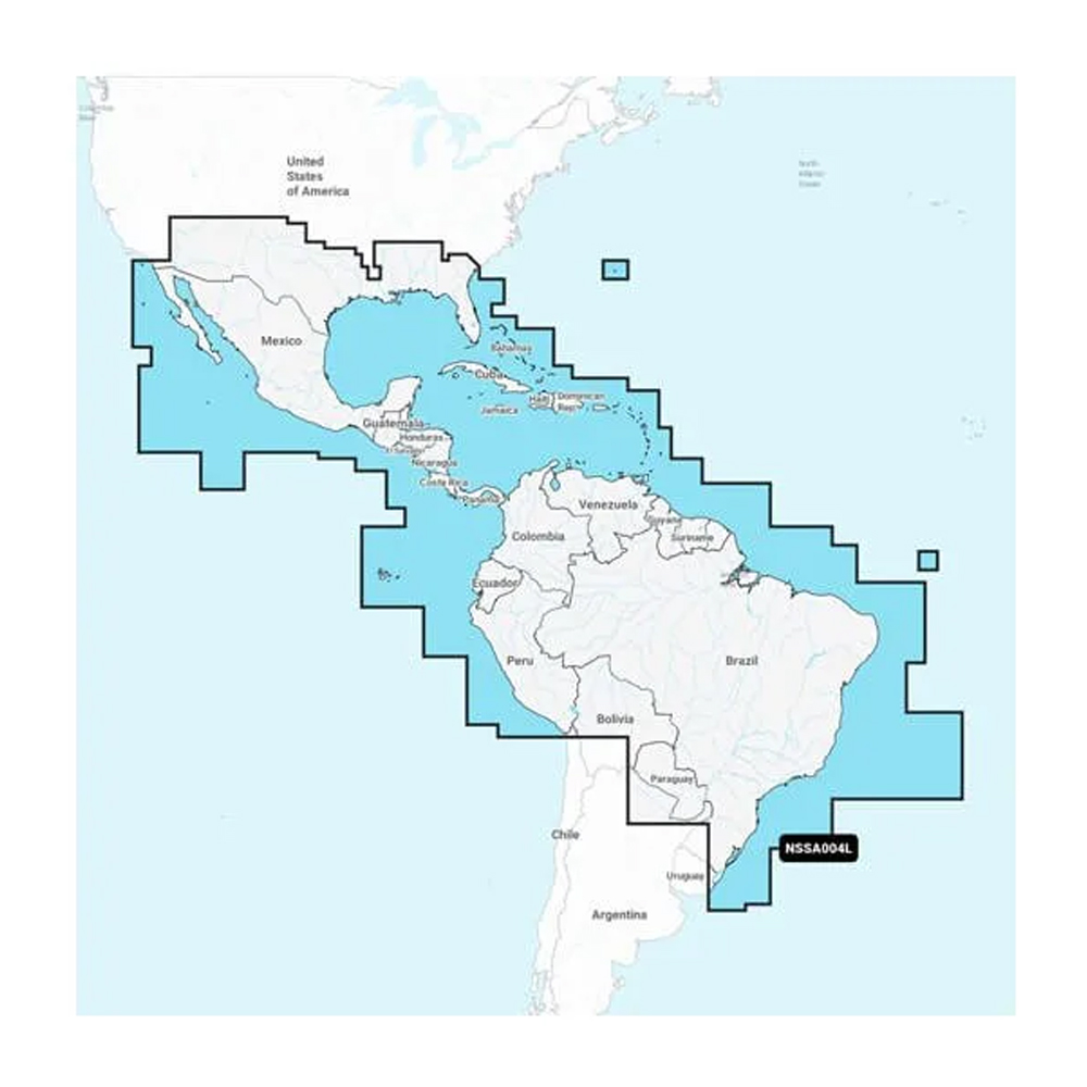 Garmin Navionics+™ NSSA004L - Mexico, the Caribbean to Brazil - Inland & Coastal Marine Chart - Image 2