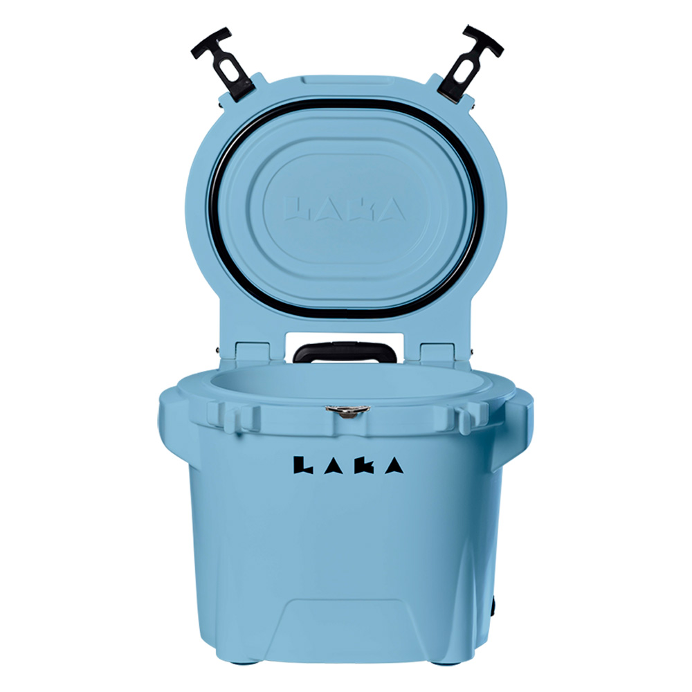 LAKA Coolers 30 Qt Cooler w/Telescoping Handle & Wheels - Blue - Image 2