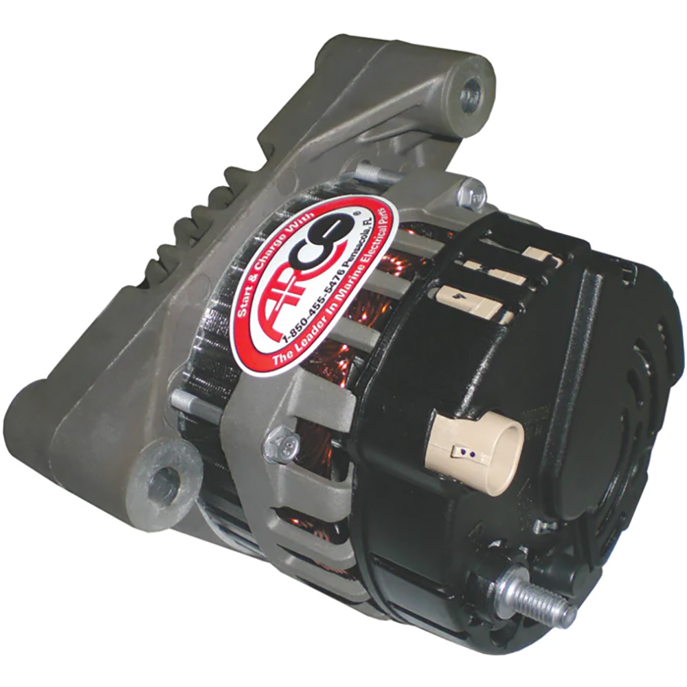 ARCO Marine Premium Replacement Inboard Alternator w/55mm Multi-Groove Pulley - 12V 65A - Image 2