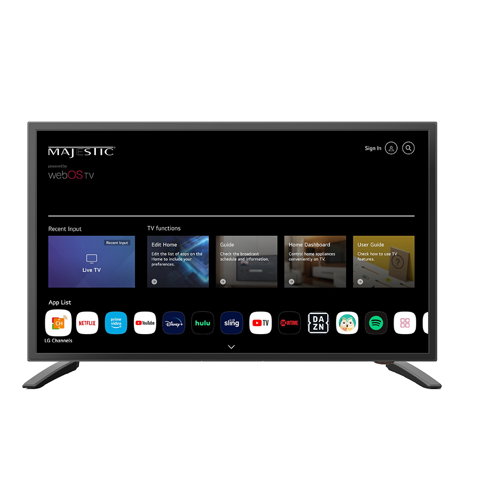 Majestic 19" 12V Smart LED TV WebOS, Mirror Cast & Bluetooth - North America Only - Image 2