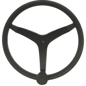 Alternative view of Uflex - V46 - 13.5" Stainless Steel Steering Wheel w/Speed Knob - Black