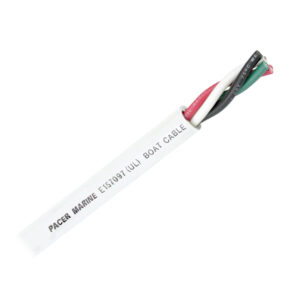 Alternative view of Pacer Round 4 Conductor Cable - 100' - 16/4 AWG - Black, Green, Red & White