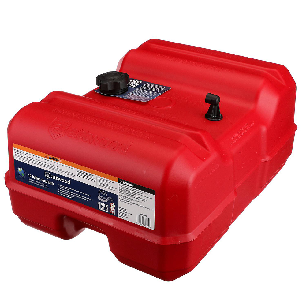 Attwood Portable Low Profile Fuel Tank - 12 Gallon w/o Gauge - Image 2