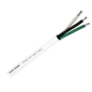 Alternative view of Pacer Round 3 Conductor Cable - 100' - 16/3 AWG - Black, Green & White