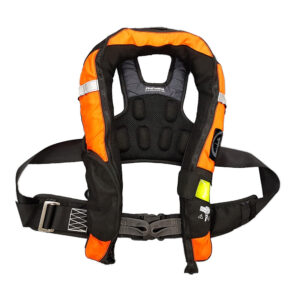 Alternative view of First Watch FW-40PRO Ergo Auto Inflatable PFD w/Harness - Hi-Vis Orange & Black