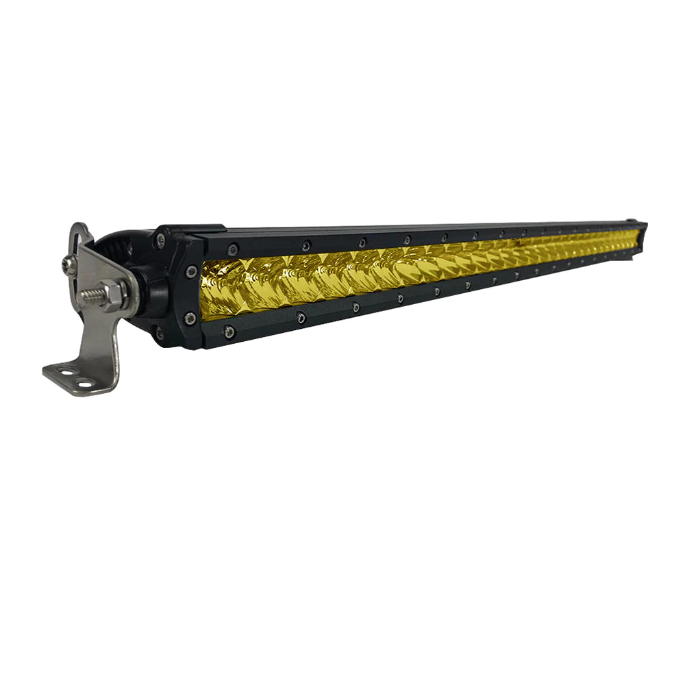 Black Oak 30" Yellow Lens Single Row LED Light Bar - Combo Optics - Black Housing - Pro Series 3.0 - Image 2
