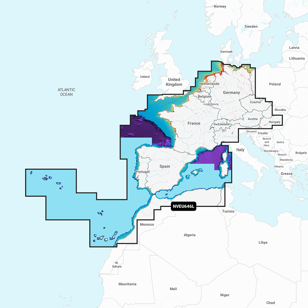 Garmin Navionics Vision+™ NVEU646L Europe, Central & West - Image 2