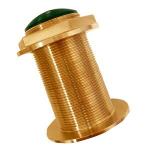 Alternative view of Echonautics Bronze Low-Profile Thru-Hull High-Frequency CHIRP Transducer - 600W, 12° Tilt, 130-210kHz