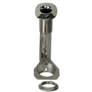 Alternative view of C.E. Smith 80 Series Screwless Flush Mount Rod Holder - 15 Degree - Stainless Steel - Cast Bottom - Black Liner