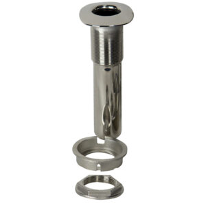 Alternative view of C.E. Smith 80 Series Screwless Flush Mount Rod Holder - 0 Degree - Stainless Steel - Swivel Bottom - Black Liner
