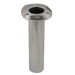 Alternative view of C.E. Smith 70 Series Standard Flush Mount Rod Holder - 0 Degree - Stainless Steel - Cast Bottom - Black Liner