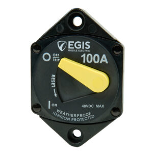 Alternative view of Egis 100A Panel Mount 87 Series Circuit Breaker