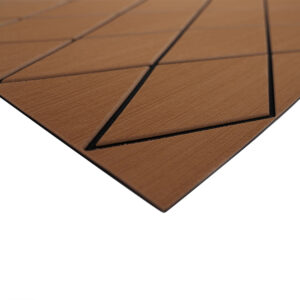 Alternative view of SeaDek 40" x 80" 6mm Two Color Diamond Full Sheet - Brushed Texture - Brown/Black (1016mm x 2032mm x 6mm)