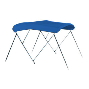 Alternative view of Carver 3 Bow 4669U Bimini Top with Boot - Pacific Blue Acrylic