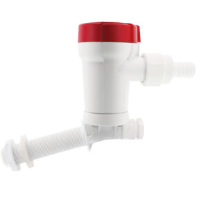 Alternative view of Rule 1100 GPH Livewell Pump Angled Thru-Hull Inlet