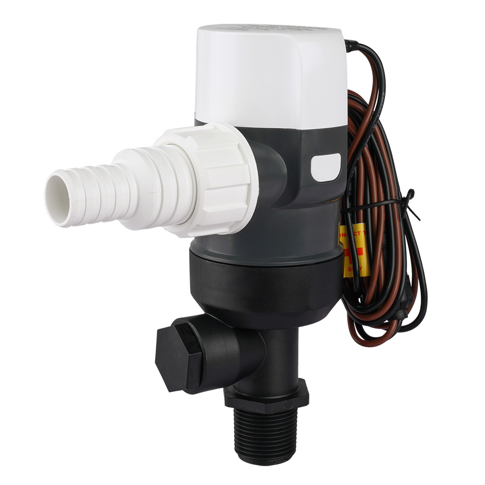 Commodore 1100 GPH Vertical Livewell Pump - Short - 12V - Image 2