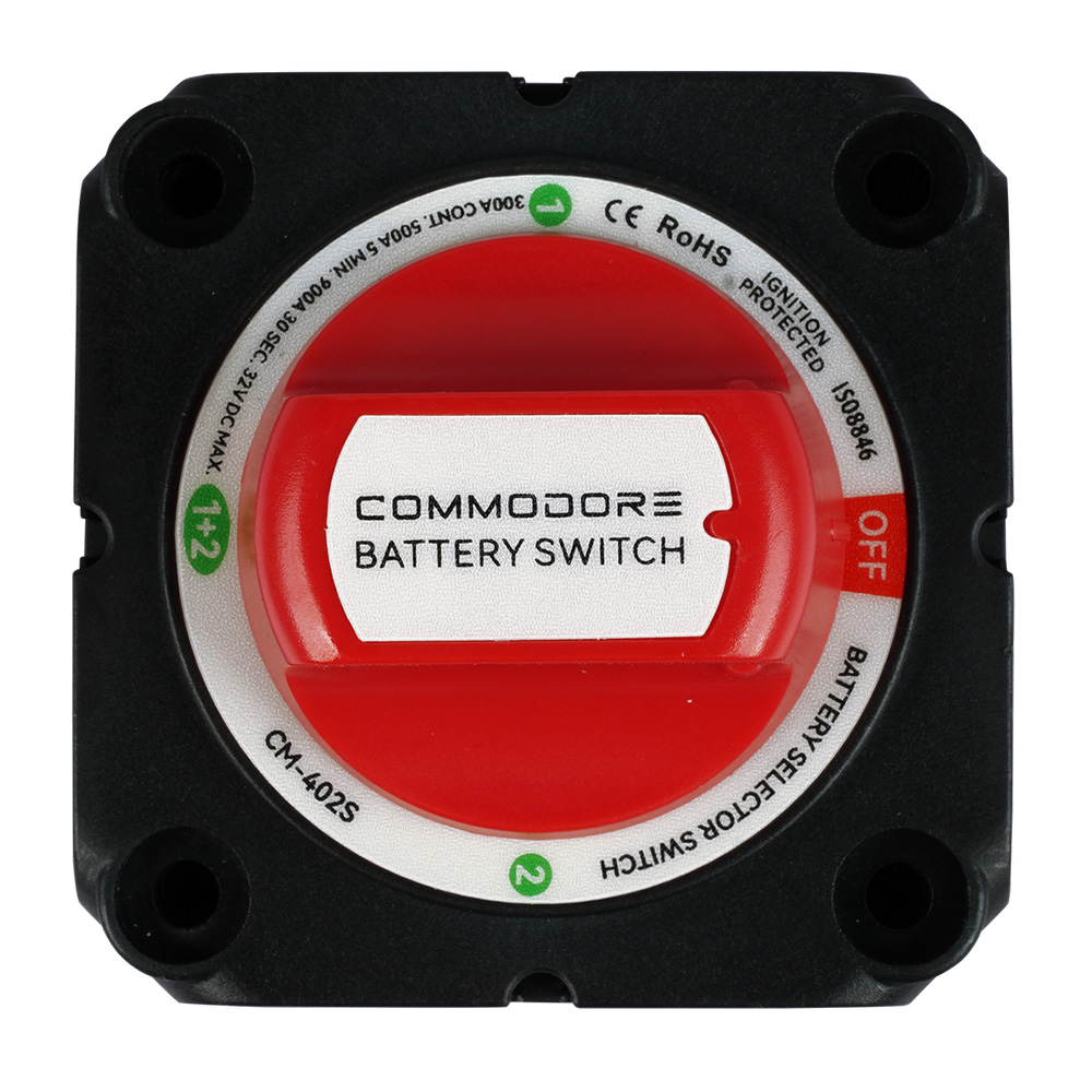 Commodore 4-Position Compact Dual Battery Selector Switch - Image 3