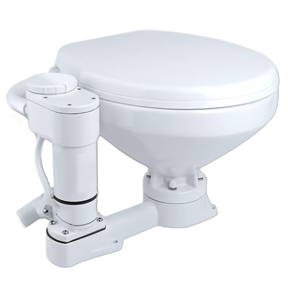 Commodore Electric Marine Toilet - Twist Flush - Regular Size - Image 2
