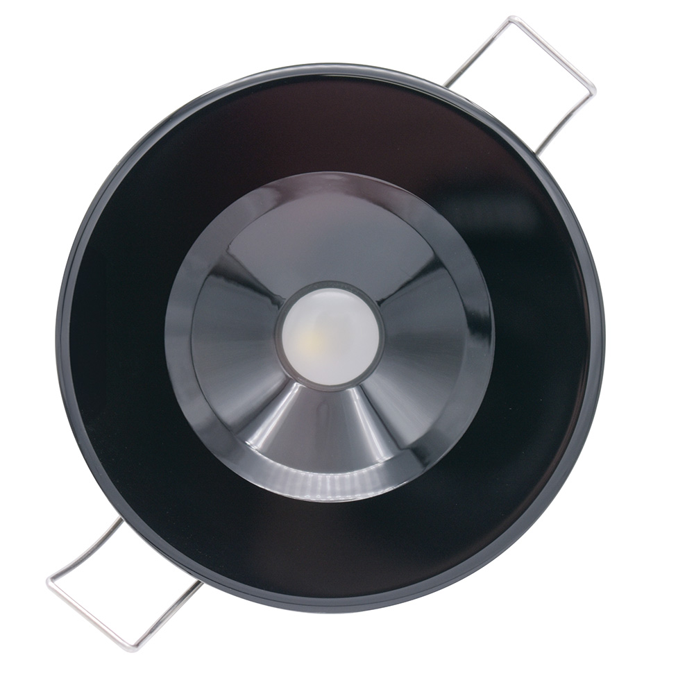 Lumitec Illusion Flush Mount LED Down Light - White - Non-Dimming - Black Housing - Image 2