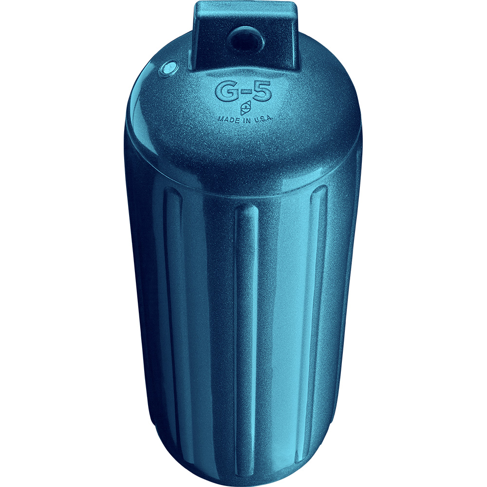 Polyform G-5 Twin Eye Fender 8.8" x 26.8" - Metallic Blue - Image 4