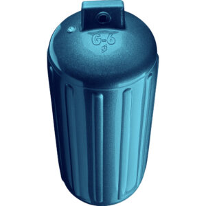 Alternative view of Polyform G-6 Twin Eye Fender 11" x 30" - Metallic Blue