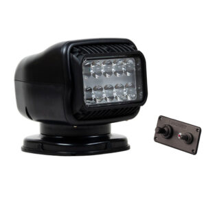 Alternative view of Golight GT Series LED Hybrid Light Permanent Mount w/Hardwired Dash Mount Remote - 12V - Black