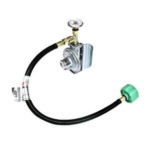 Alternative view of Trident Marine Single Stage Regulator w/300 PSI Gauge & 20" Pigtail w/Wall Mount