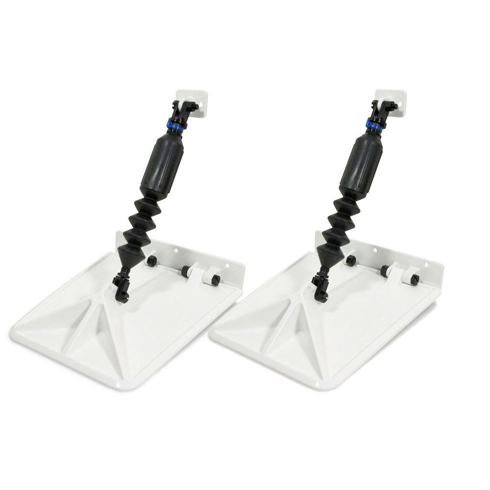 Smart Tabs SX Trim Tabs by Lectrotab 9.5” x 10” f/13'-15’ Boat w/30 - 40HP - White