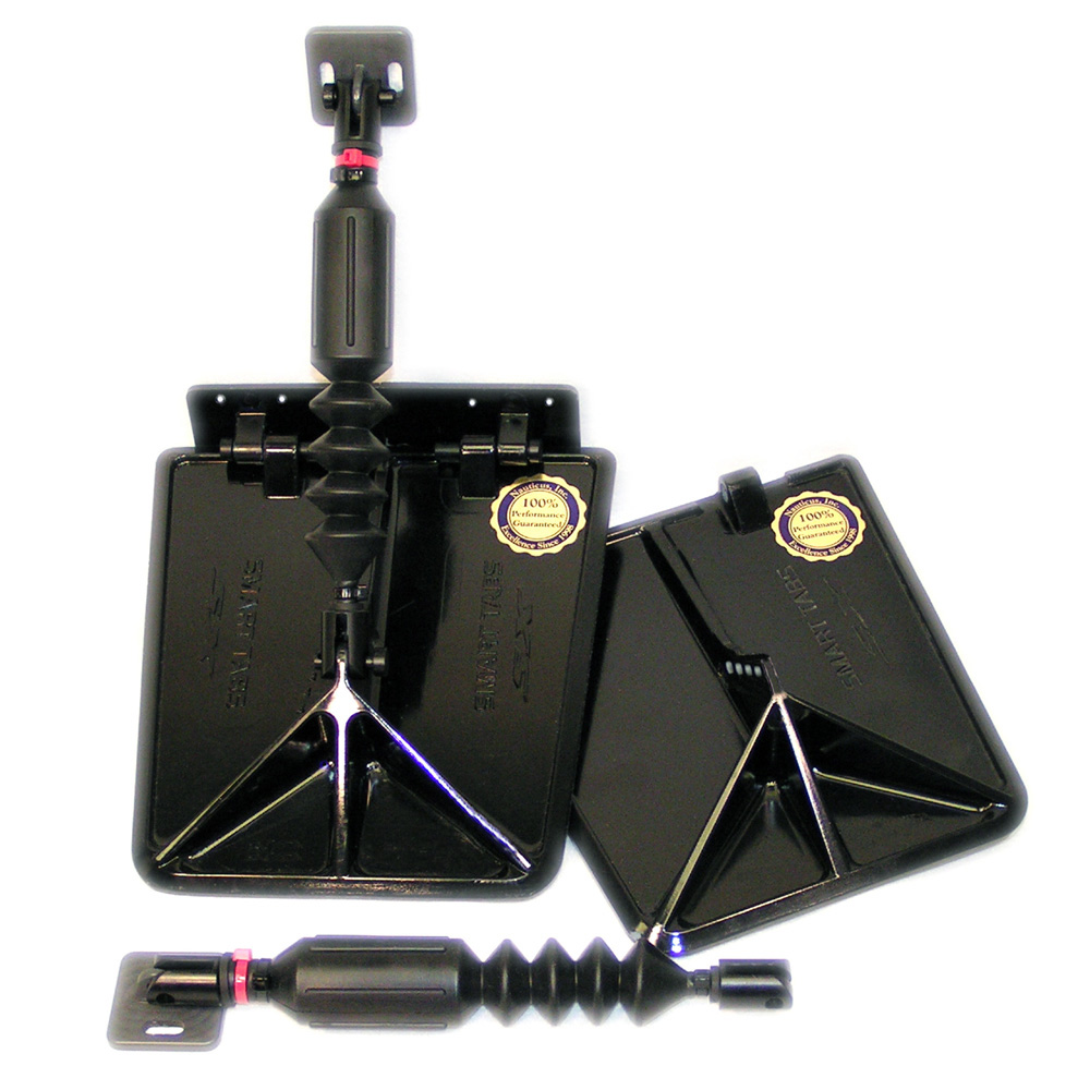 Smart Tab SX Composite Trim Tabs by Lectrotab 9.5” x 10” f/15'-18‘ Boat w/60 - 135HP - Black