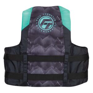 Alternative view of Full Throttle Adult Nylon Life Jacket - L/XL - Aqua/Black