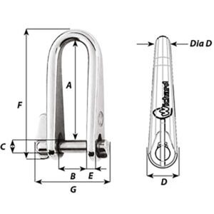 Alternative view of Wichard Key Pin Shackle - Diameter 8mm - 5/16"