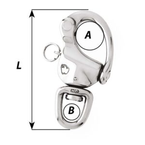 Alternative view of Wichard 2-3/4" Snap Shackle w/Swivel Eye - 80mm