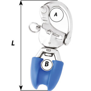 Alternative view of Wichard HR Snap Shackle w/Thimble Eye - Length 3-3/4"
