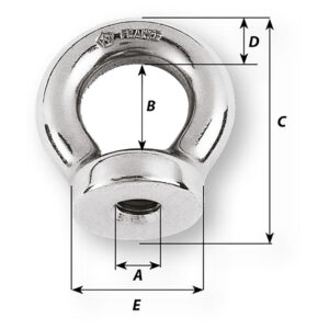 Alternative view of Wichard 3/8 Eye Nut - 13/16" Diameter