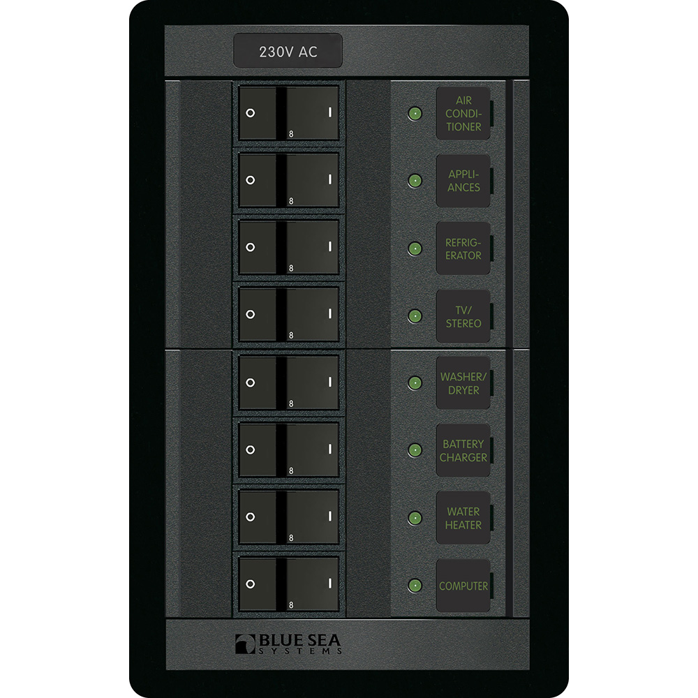 Blue Sea 230 Volt AC 8 Position 360 Panel - Image 3