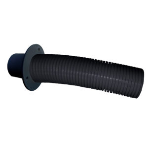 Trident Marine 10' Black Stern Flex Hose w/Transom Flange
