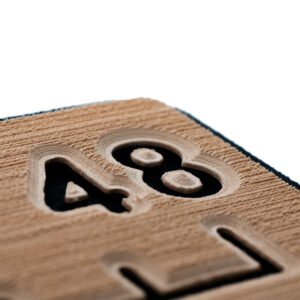 SeaDek 48” Routed Ruler - 6mm - Brushed Texture - Mocha/Black