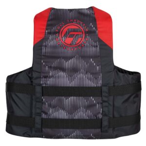 Alternative view of Full Throttle Adult Nylon Life Jacket - L/XL - Red/Black