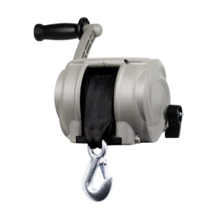 Powerwinch Premier Series Winch 2000lb, 8", Crank Arm - Saltwater Silver