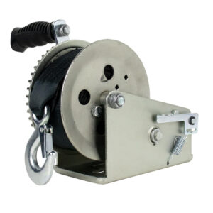 Powerwinch Utility Series Winch 1,800lb, 2 Speed, 6" Crank Arm - Zinc