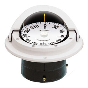 Ritchie F-82W Voyager Compass - Flush Mount - White