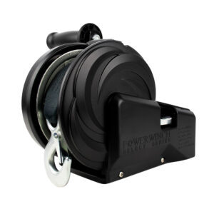 Powerwinch Select Series Winch 2,000lb, 2 Speed, 6" Crank Arm - Carbon Black