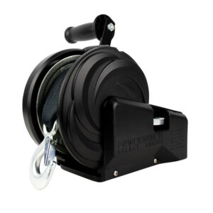 Powerwinch Select Series Winch 2,500lb, 2 Speed, 8" Crank Arm - Carbon Black