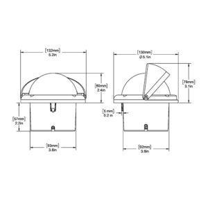 Alternative view of Ritchie SS-1002W SuperSport Compass - Flush Mount - White